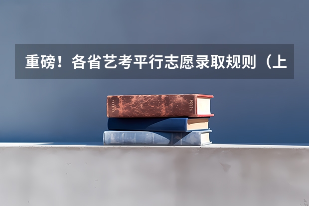 重磅！各省艺考平行志愿录取规则（上）（美术B段属于几本）