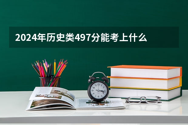 2024年历史类497分能考上什么大学?