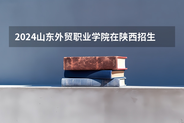 2024山东外贸职业学院在陕西招生计划详解