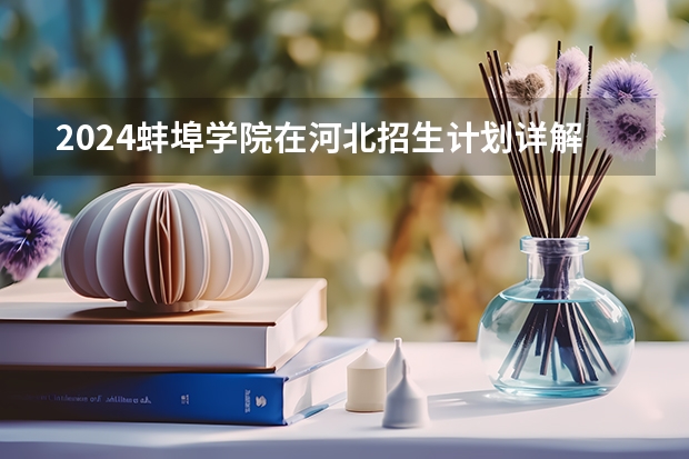 2024蚌埠学院在河北招生计划详解