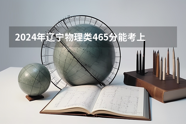 2024年辽宁物理类465分能考上什么大学?