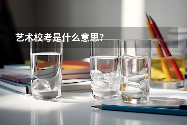 艺术校考是什么意思?