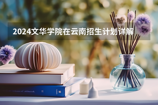 2024文华学院在云南招生计划详解