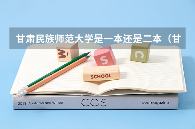 甘肃民族师范大学是一本还是二本（甘肃民族师范学院是几本）