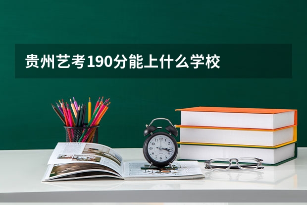 贵州艺考190分能上什么学校