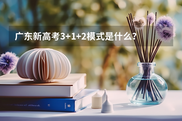 广东新高考3+1+2模式是什么？