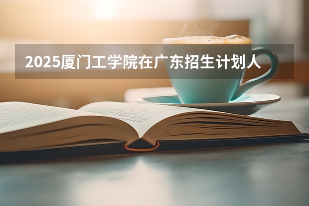 2025厦门工学院在广东招生计划人数一览表