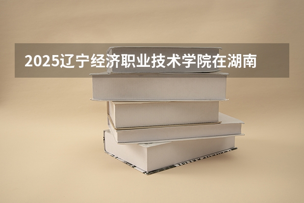 2025辽宁经济职业技术学院在湖南招生计划一览表