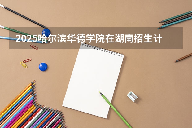 2025哈尔滨华德学院在湖南招生计划一览表