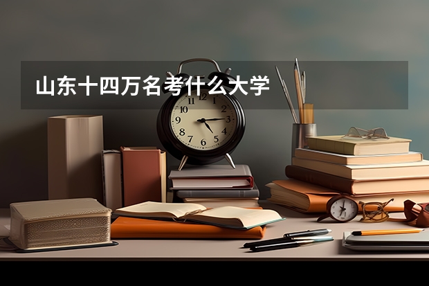 山东十四万名考什么大学
