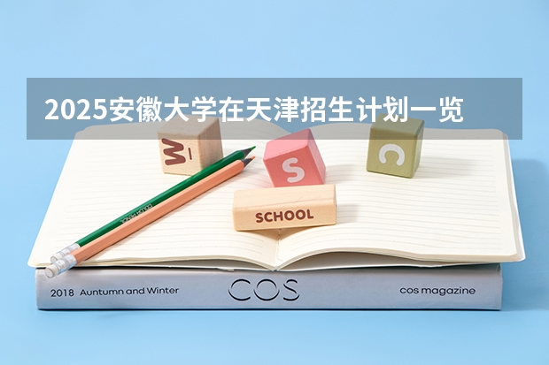 2025安徽大学在天津招生计划一览表