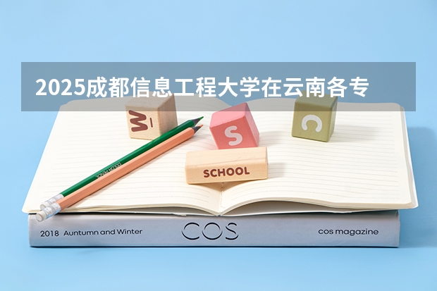 2025成都信息工程大学在云南各专业招生人数一览