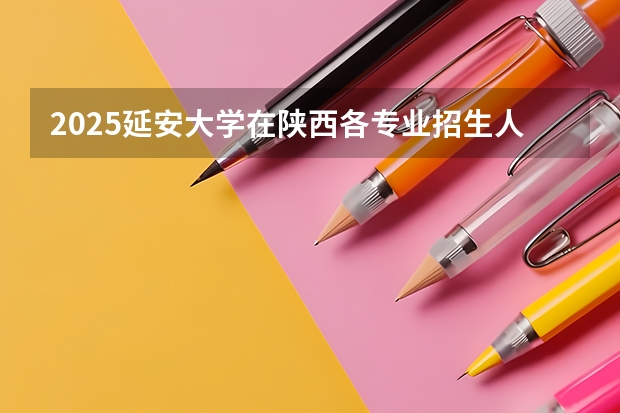 2025延安大学在陕西各专业招生人数一览