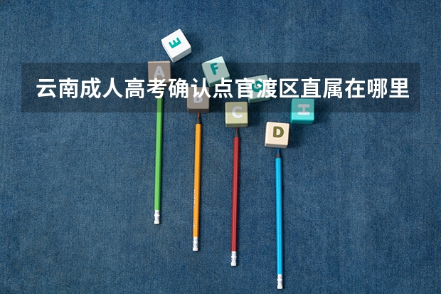 云南成人高考确认点官渡区直属在哪里