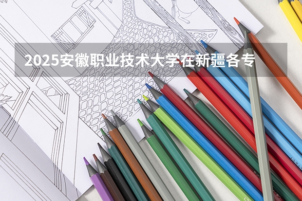 2025安徽职业技术大学在新疆各专业招生人数一览