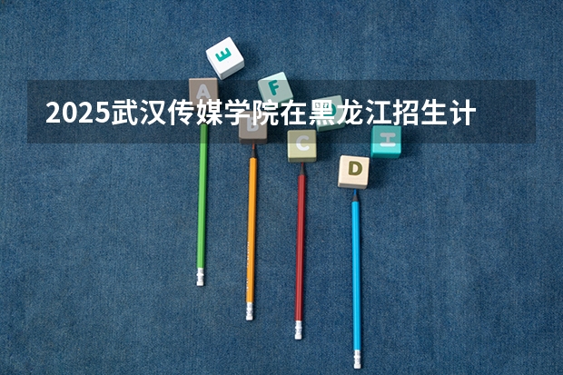 2025武汉传媒学院在黑龙江招生计划一览表
