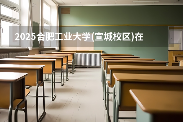 2025合肥工业大学(宣城校区)在甘肃各专业招生人数一览