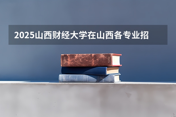 2025山西财经大学在山西各专业招生人数一览