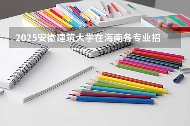 2025安徽建筑大学在海南各专业招生人数一览