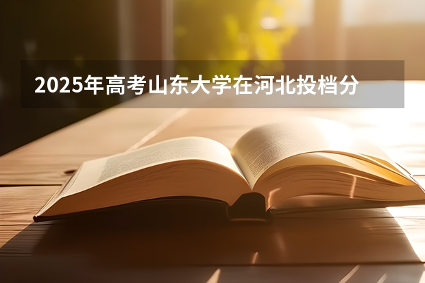 2025年高考山东大学在河北投档分数线总汇