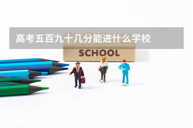高考五百九十几分能进什么学校