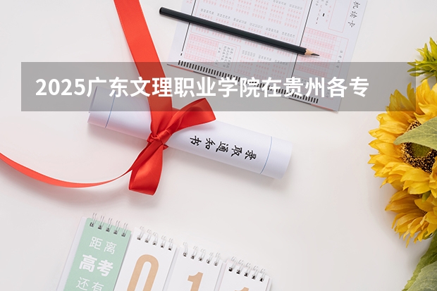 2025广东文理职业学院在贵州各专业招生人数一览（2026参考）