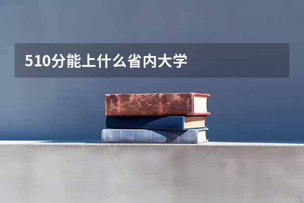 510分能上什么省内大学