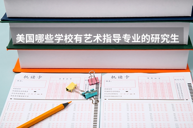 美国哪些学校有艺术指导专业的研究生？