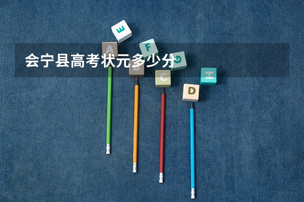 会宁县高考状元多少分
