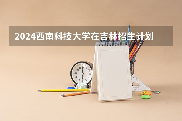 2024西南科技大学在吉林招生计划详解