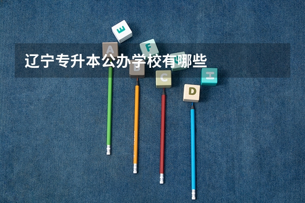 辽宁专升本公办学校有哪些